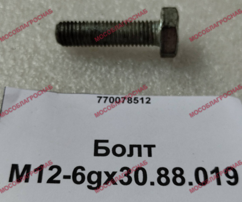 Болт М12-6gx30.88.019