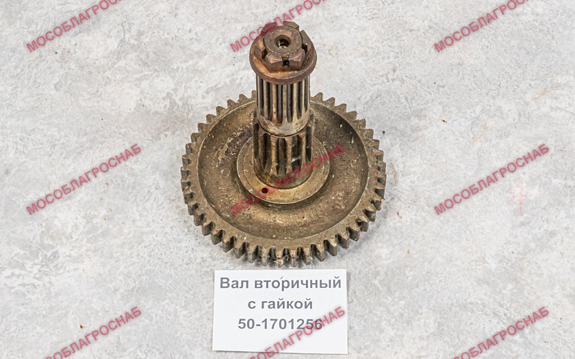 Вал вторичный с гайкой 50-1701256